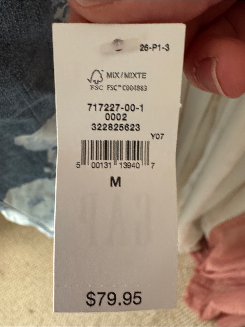 GAP Floral Denim Button-Front Dress - Blue & White - Picture 2 of 3